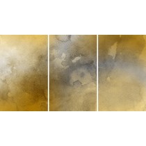 Golden Watercolor - EZ Room Divider Graphic - 60x96 Triptych