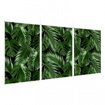 Green Leaves - EZ Room Divider - 60x96 Triptych - D/S