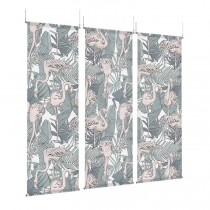 Flamingos - EZ Room Divider - 30x96 Triptych - D/S