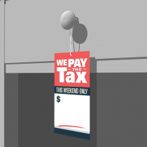 We Pay the Tax - Hang Tag - 3.5x6.5 - S/S