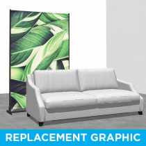 60x96 - Floor Standing - Replacement Graphic - D/S - Spring Leaves