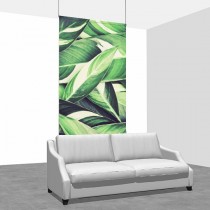 60x120 - Ceiling Mounted - Graphic & Hardware - D/S - Spring Leaves