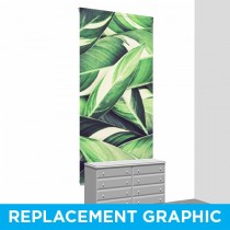 60x120 - Wall Mounted - Replacement Graphic - S/S - Spring Leaves