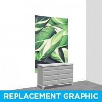 60x96 - Wall Mounted - Replacement Graphic - S/S - Spring Leaves