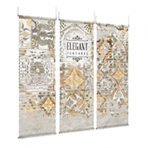 Elegant Ventures - EZ Room Divider - 36x96 Triptych - Canales