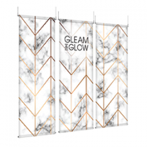 Gleam & Glow - EZ Room Divider - 36x96 Triptych - Canales