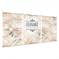 Elegant Ventures - EZ Room Divider - 60x96 Triptych - Canales