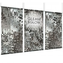 Gleam & Glow - EZ Room Divider - 43x96 Triptych