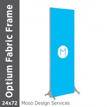 24x72 - Optium Fabric Frame - Standing - D/S - Design Services