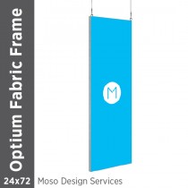 24x72 - Optium Fabric Frame - Hanging - D/S - Design Services