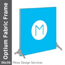 36x36 - Optium Fabric Frame - Standing - D/S - Design Services