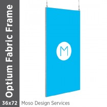 36x72 - Optium Fabric Frame - Hanging - D/S - Design Services