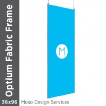 36x96 - Optium Fabric Frame - Hanging - D/S - Design Services