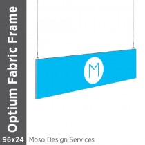 96x24 - Optium Fabric Frame - Hanging - D/S - Design Services