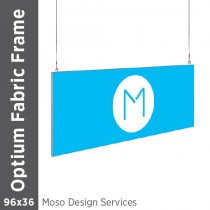 96x36 - Optium Fabric Frame - Hanging - D/S - Design Services