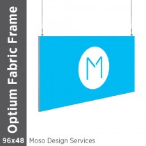 96x48 - Optium Fabric Frame - Hanging - D/S - Design Services
