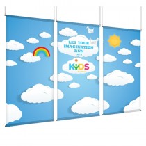 Kids By Canales - EZ Room Divider - 43x96 Triptych