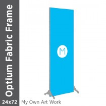 24x72 - Optium Fabric Frame - Standing - D/S - Supplied Artwork