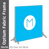 36x36 - Optium Fabric Frame - Standing - D/S - Supplied Artwork