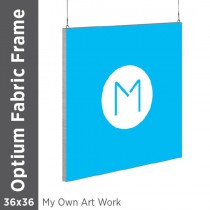 36x36 - Optium Fabric Frame - Hanging - D/S - Supplied Artwork