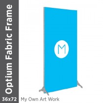 36x72 - Optium Fabric Frame - Standing - D/S - Supplied Artwork