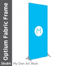 36x84 - Optium Fabric Frame - Standing - D/S - Supplied Artwork