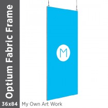 36x84 - Optium Fabric Frame - Hanging - D/S - Supplied Artwork