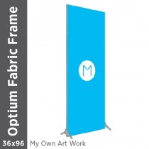 36x96 - Optium Fabric Frame - Standing - D/S - Supplied Artwork