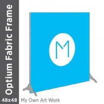 48x48 - Optium Fabric Frame - Standing - D/S - Supplied Artwork