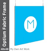 48x48 - Optium Fabric Frame - Hanging - D/S - Supplied Artwork