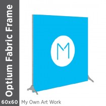 60x60 - Optium Fabric Frame - Standing - D/S - Supplied Artwork