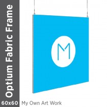 60x60 - Optium Fabric Frame - Hanging - D/S - Supplied Artwork
