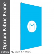 60x96 - Optium Fabric Frame - Hanging - D/S - Supplied Artwork