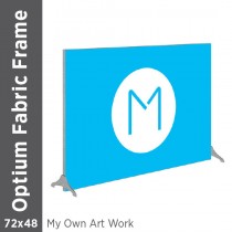 72x48 - Optium Fabric Frame - Standing - D/S - Supplied Artwork