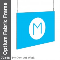 72x48 - Optium Fabric Frame - Hanging - D/S - Supplied Artwork