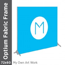 72x60 - Optium Fabric Frame - Standing - D/S - Supplied Artwork
