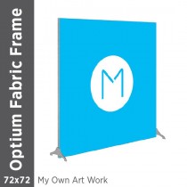 72x72 - Optium Fabric Frame - Standing - D/S - Supplied Artwork