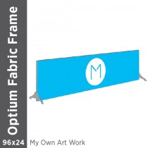 96x24 - Optium Fabric Frame - Standing - D/S - Supplied Artwork