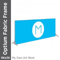 96x36 - Optium Fabric Frame - Standing - D/S - Supplied Artwork