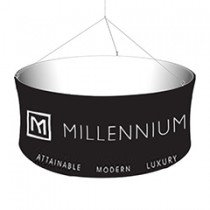 Millennium / Black - 5'x2' - Circle Gallery Hanger - S/S