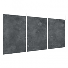 Gray Texture - EZ Room Divider - 60x96 Triptych - D/S