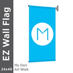 24x48 - EZ Wall Flag - Supplied Artwork