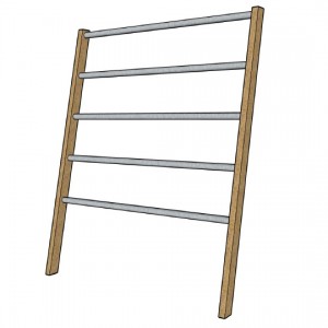 5 Rung Display Ladder
