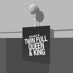 Available in Twin, Full, Queen, King - Hang Tag - 5x5 - D/S