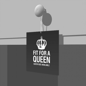 Fit for a Queen - Hang Tag - 5x5 - D/S