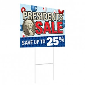 Presidents' Sale - Road Sign - 24x18