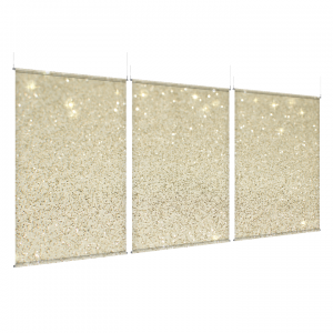Gold Sparkle - EZ Room Divider - 60x96 Triptych - D/S