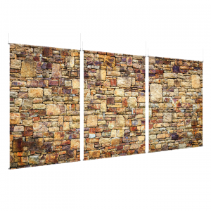 Tan Stone - EZ Room Divider - 60x96 Triptych - D/S