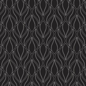 Loft Glitz - Black and White - Wall Mural - Custom Size 