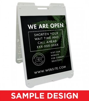 We Are Open / Call Ahead - A-Frame & Inserts